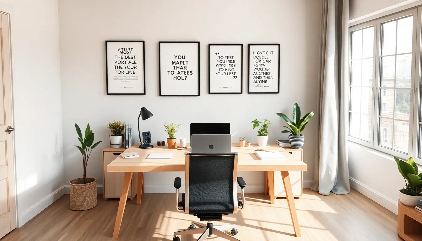 modern desk setup for workspace inspiration.